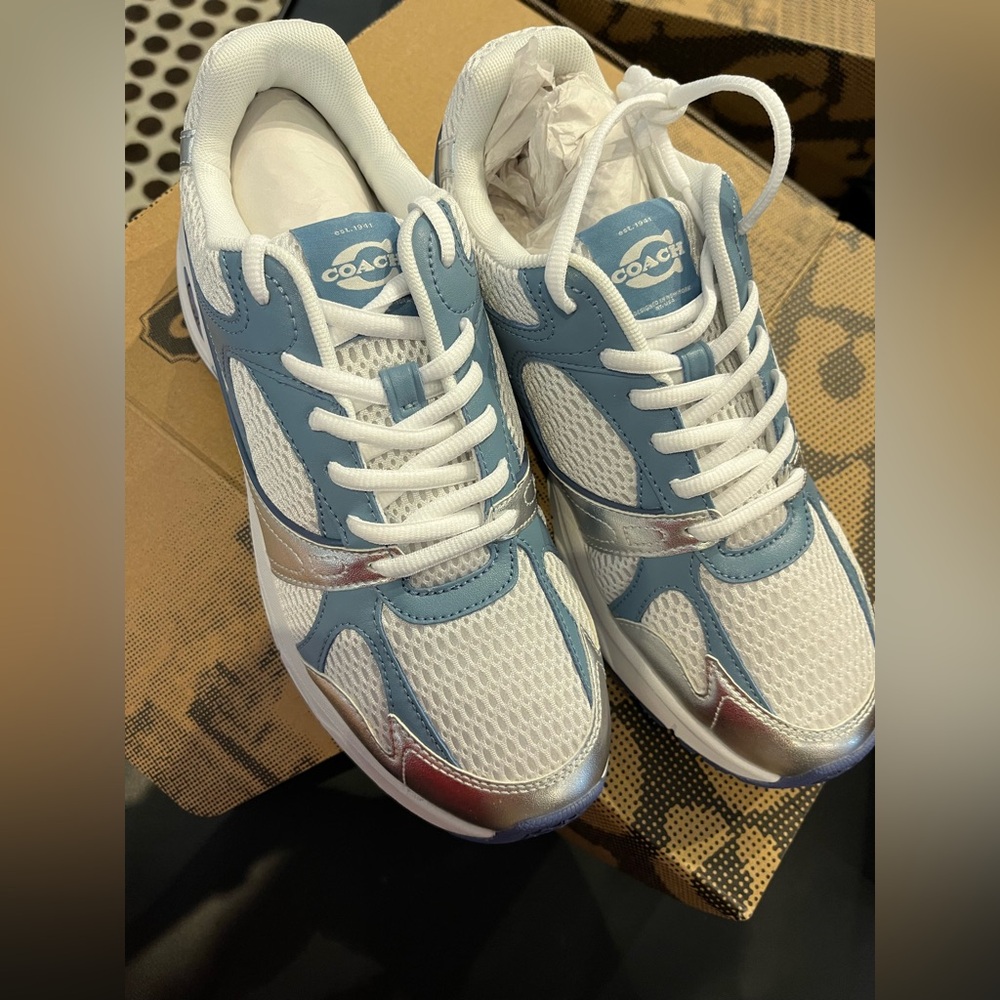 Coach Men’s CAP61 Sport Sneaker New In Box bellblue new